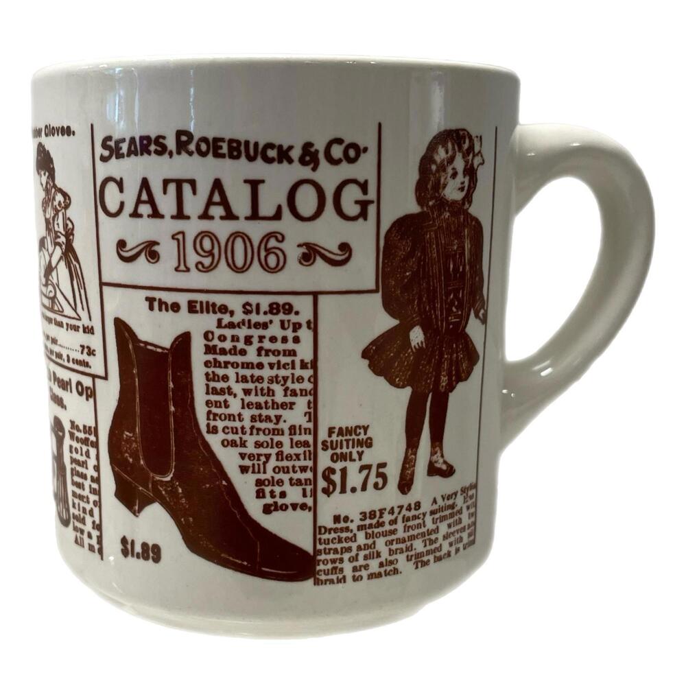 Sears Roebuck & Co 1906 Catalog Advertising Collectible Coffee Cup Mug USA